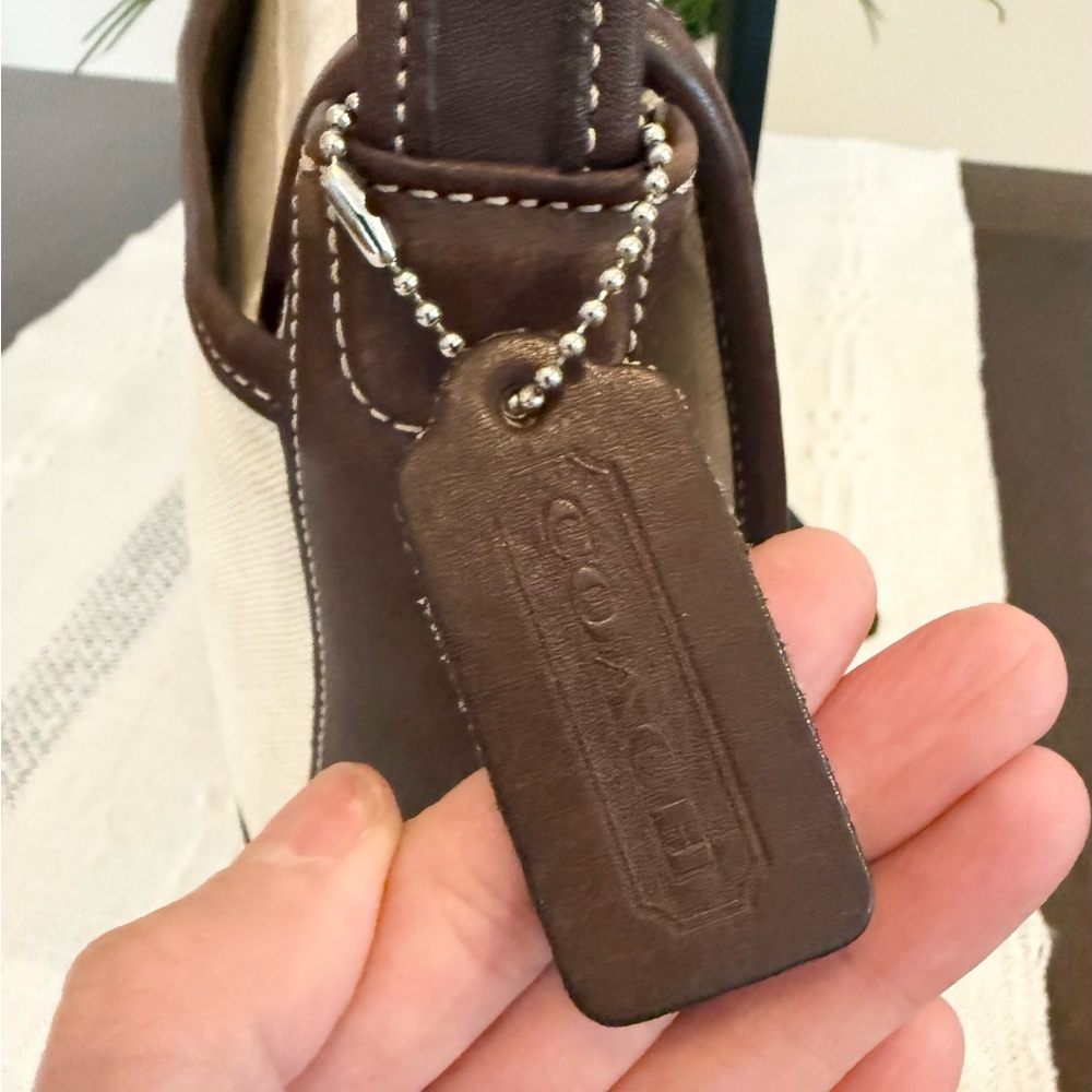Coach Bleeker Vintage Linen and Leather Made in USA - Picture 6 of 9